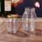 400ml antique round stripe glass honey jars with metal lid