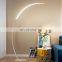 Modern Simple LED Corner Lamps Home Art Floor Light Indoor Standing Lights Acrylic Fishing Floor Lamp