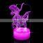 3D Illusion LED Night Light 7 Colors Changing for Kids Girls Boys Birthday Christmas Gifts Bedroom Decor