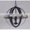 Wholesale farmhouse Chandelier Led Round Black Painting Modern Chandelier Pendant Light Ceiling Fixture