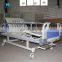 Two Function Electric Hospital Ward Patient Bed With Collapsible Aluminum Alloy Guardrails
