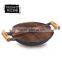 FDA approved high Quality Chinese double handle cast iron wok/pan