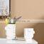Nordic Creative Abstract Pure White Face Flower Pot Ceramic Face Vase For Home Decor