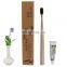 Disposable Hotel Bamboo Carbon Soft Toothbrush With Wheat Straw