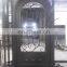 Glass Single metal wrought iron front house  door design catalogue with sidelights
