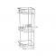 Good Quality Stainless Steel Kitchen Organization Shelves Storage Holders & Racks 3-Layer Metal Corner Triangle Storage Racks