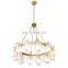 Postmodern glass chandelier American luxury lighting Warm bedroom Creative dining room hanging lamp
