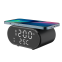 15W drahtlose Ladestation, Desktop-Uhr mit Temperaturanzeige, LED-Digitalanzeige, intelligente Desktop-Weckuhr