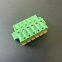 Plug-in wiring plug 2EDGKDM-5.08mm pitch PCB copper flame-retardant terminal green connector 2P-24P