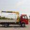 howo 4*2 2T crane truck gets up with the heavy and transport vehicle truck with loading crane