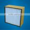 Wooden frame box HEPA filter with separator