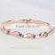 New 18k Rose Gold Filled Twist Clear Austrian Crystal Wrist Bracelet Bangle Jewelry