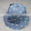 BUKH002 Factory wholesale cheap denim fishing hat New male bucket hat Camping caps