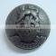 20mm special design doom shape metal alloy free sample button