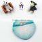 Promotion heart shape zipper plush coin purse, mini cion case