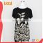 Fashion Design flower pattern printing loose fit Blouses & tops