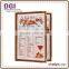 fast food restaurant equipment / faux leather Menu Cover / sugar cube related