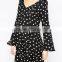 Woman Wear Star Print Pregnant Dress Chiffon Fabrics