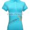 lastest design for cheap high quality solid short sleeve polo shirt for ladies