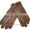 tan color lady real genuine leather gloves