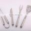 Stainless Steel Grilling Tongs,Fork,Knife & Turner Set