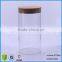 2100ml Clear Straight Sided Wide Mouth Airtight Glass Container Jars With Cork Lid