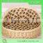 Manufacture and Wholesaling brown color half round Wicker Dog Bed