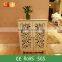 Wpc eco friendly modern shoe cabinet carved indoor shelf