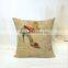 Factory direct cotton pillow case square pillowcase used for car ,sofa and seat cushion covers