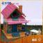 ZX-7432 new design colorful wooden villa bird house