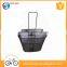 bike parts wholesale black steel bicycle basket/durable bike bicycle with handle