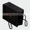 Black card paper handbag packaging paper bag with custom size for autummn & winter garments