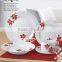 AB grade round shape white porcelain dinner set 20 pcs with decal