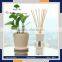 wholesale100ml home glass fragrance aroma reed diffuser ultrasonic with rattan stick white oil
