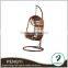 Rattan swing hanging chair with stand