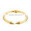 Yellow Gold Stainless Steel Conical Fashion Cuff Men Bangles
