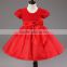 2015 Child kids clothes baby girl red dress with summer sleeveless dresses for party or Halloween prom party dress for girls