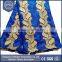 High Quality Metallic Swirl Patterned Battenburg Lace Fabric For Evening Dresses