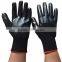 Black Nitrile Coated Gloves Household Chemical