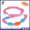 Fashion Latest Design Beaded Necklace Wholesale/Safe Silicone Teether Beads Necklace For Baby