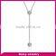 Best Selling Products stainless steel charm necklace with crystal