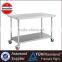 S007 Mobile Service Equipment Stainless Steel Work Table With Under Shelf