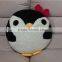 penguin round baby crochet cushions