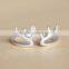 2015 Fashion antler silver ring and deer horn silver ring set S925 sterling silver