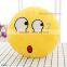 8cm Smiley emoticon plush emoji Keychain cartoon Soft Stuffed emoji keychain