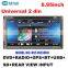 universal size178x100mm Dould din car dvd stereo radio player with gps,6.95inch touch screen,bluetooth,tv