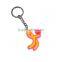 cute design soft silicone weapon keychain