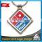 High quality wholesale customized digital-print metal keychain