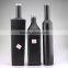 Upscale glass black bottle 0.75 liter frosted glass bottle black electroplate glass bottle