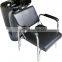 professional salon beauty fiber glass black shampoo sink adjustable chair
